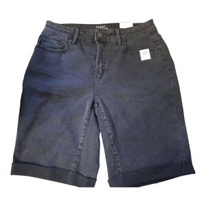 Nwt Time and Tru Black  Denim Shorts Size 10